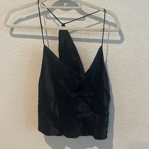 Silky zara cowl neck top